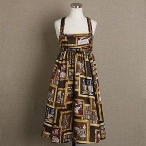 Vintage J. Crew library print dress. Size 4